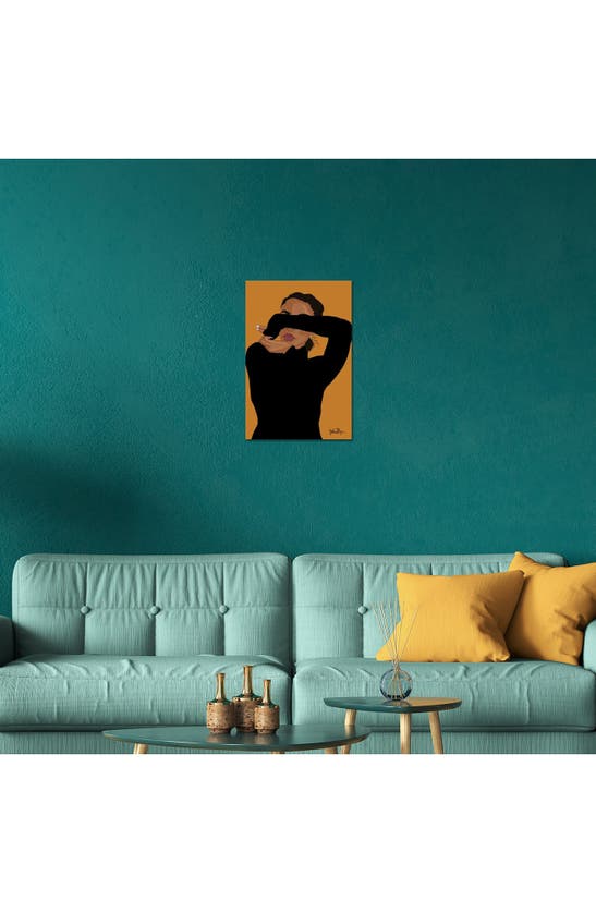 Icanvas Ugh, Those Feelings Again Canvas Artwork In Orange Multi