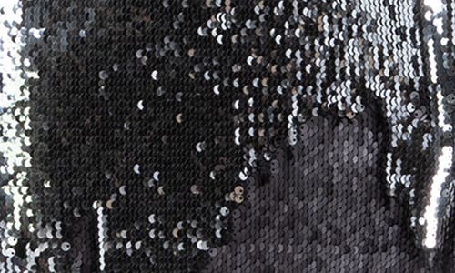 Shop Akris Sequin Side Vent Midi Skirt In Black