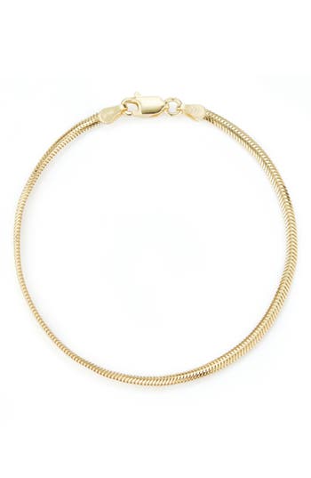 Glaze Jewelry Snake Chain Anklet In Gold