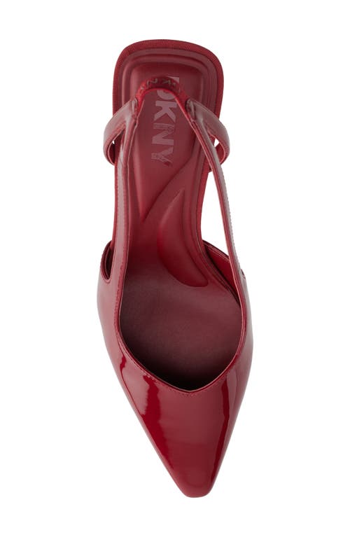 Shop Dkny Carson Pointed Toe Slingback Pump In Ruby Red