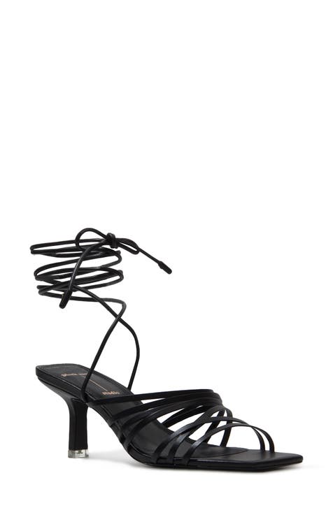 strappy black heels | Nordstrom