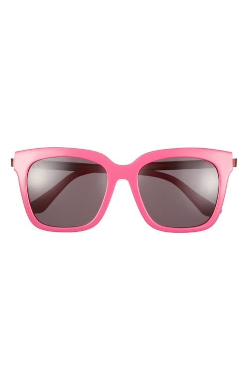 DIFF Bella 54mm Oversize Square Sunglasses in Pink Grey 