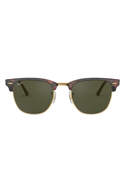 Ray-Ban Clubmaster 55mm Square Sunglasses in Tortoise at Nordstrom