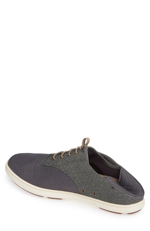 Olukai Men's Nohea Moku Sneaker In Charcoal/clay In Charcoal/clay Textile