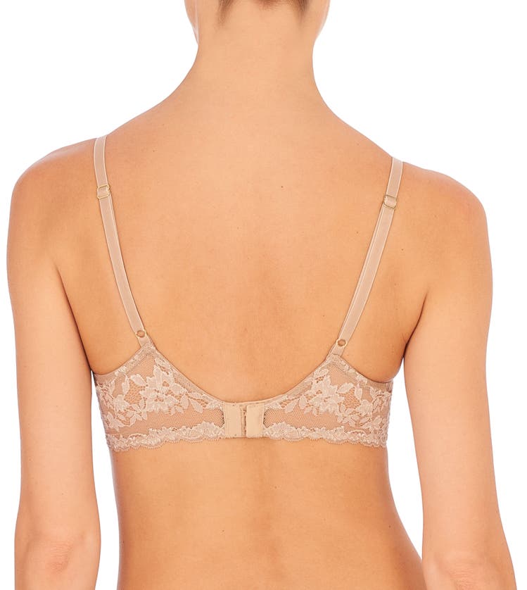 Shop Natori Luxe Plunge T-shirt Bra In Cafe