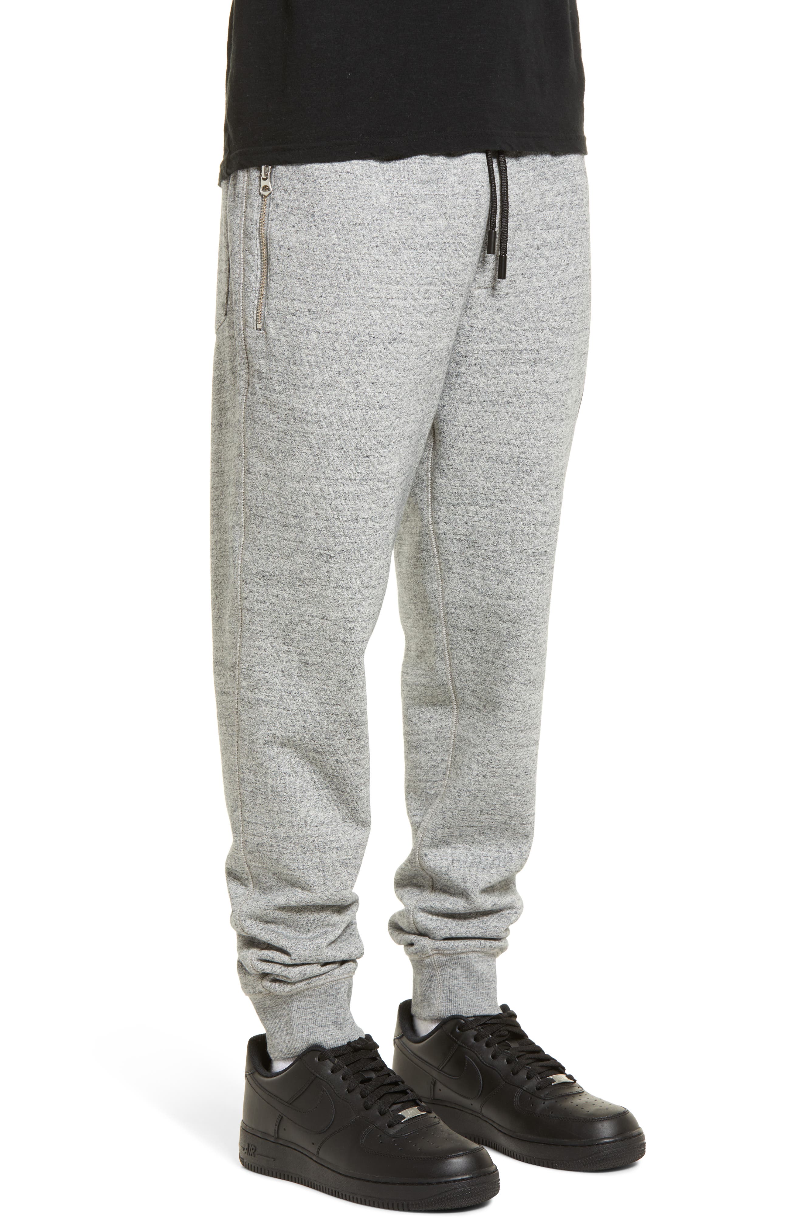 joggers with pocket zippers