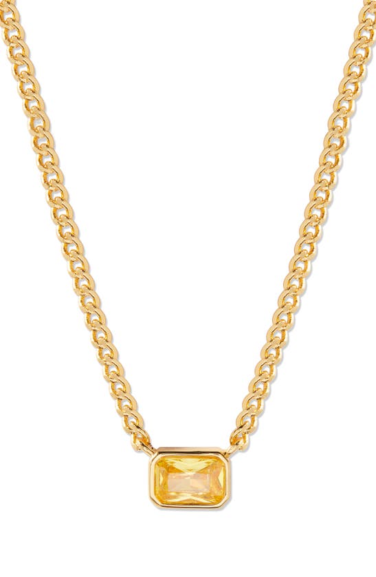 Shop Brook & York Jane Birthstone Pendant Necklace In Gold - November