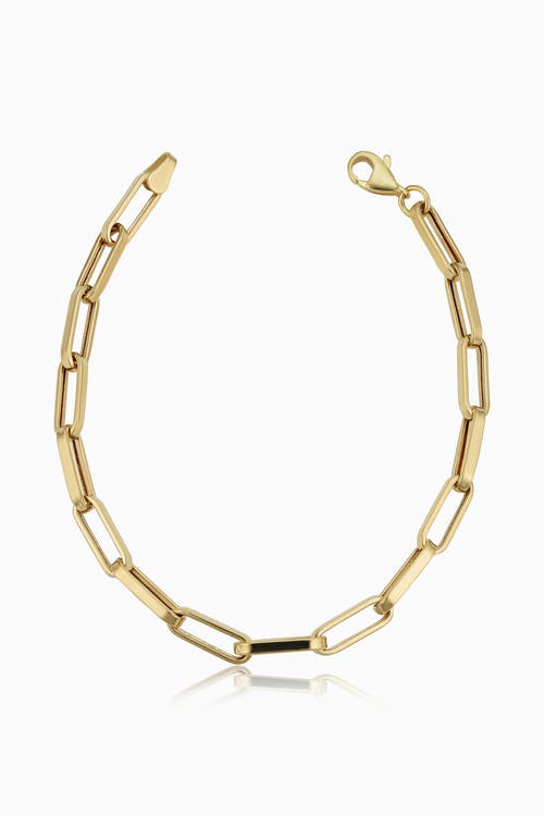 Shop Oradina 14k Yellow Gold Venice Bold Link Bracelet