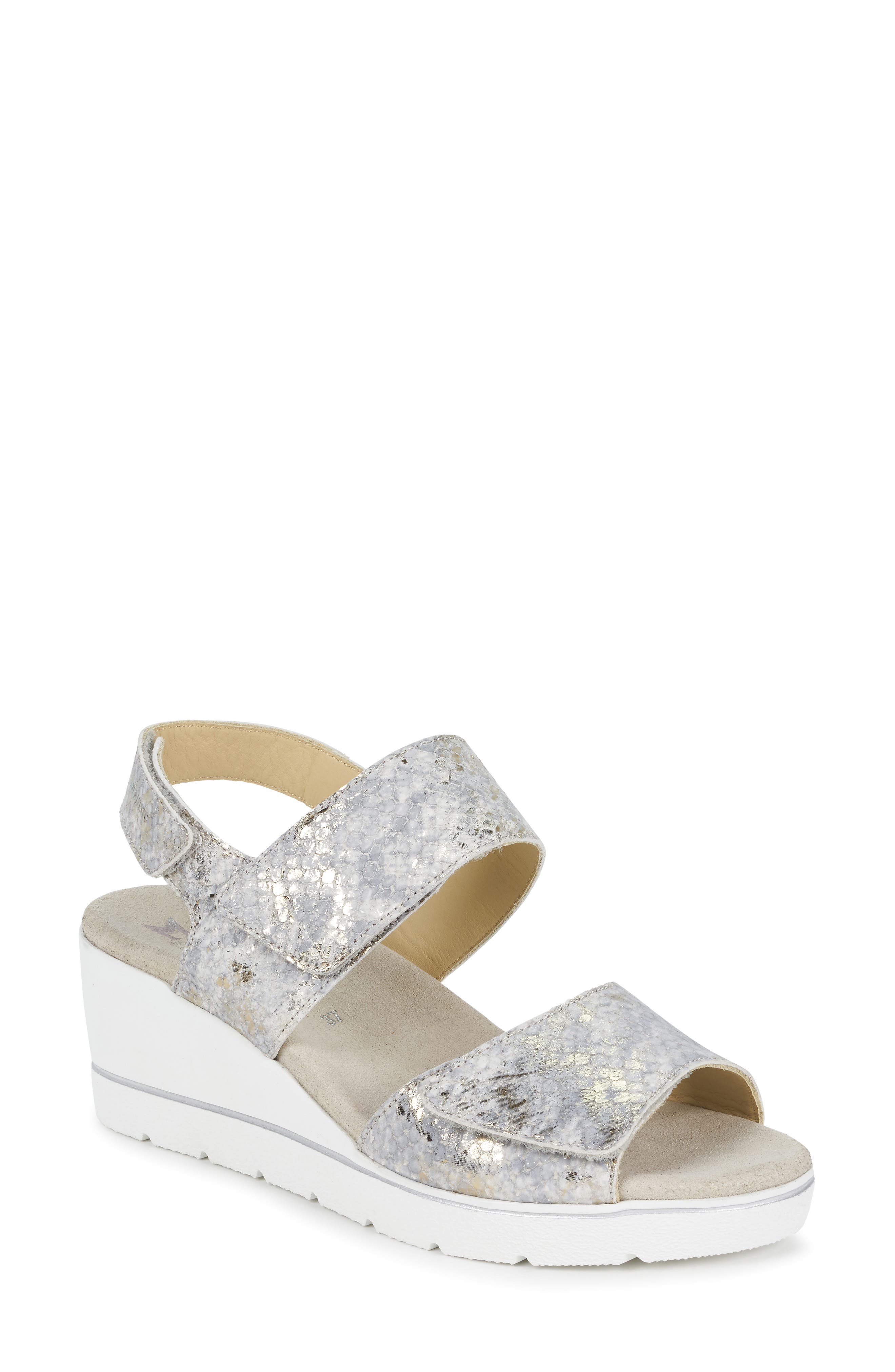 Mephisto Engelina Wedge Sandal, Grey