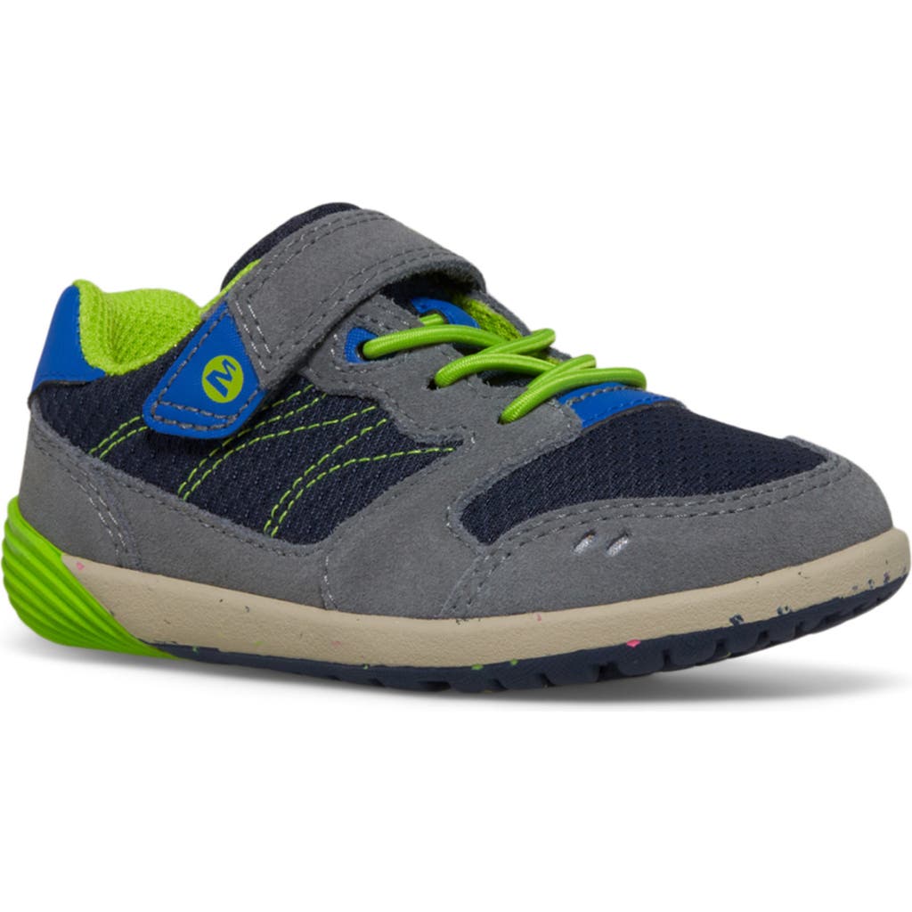 Merrell Bare Steps A83 Trainer In Navy/green
