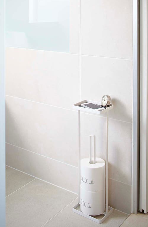 Yamazaki Toilet Paper Stand In White