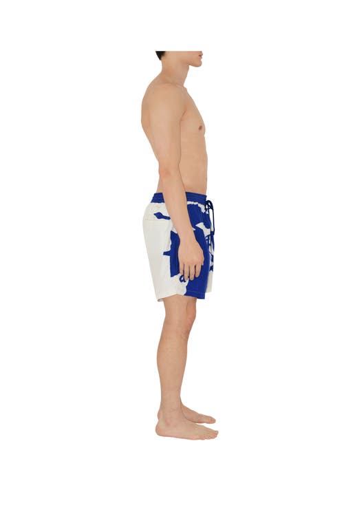 Shop Burberry Ekd Swim Shorts In Knight