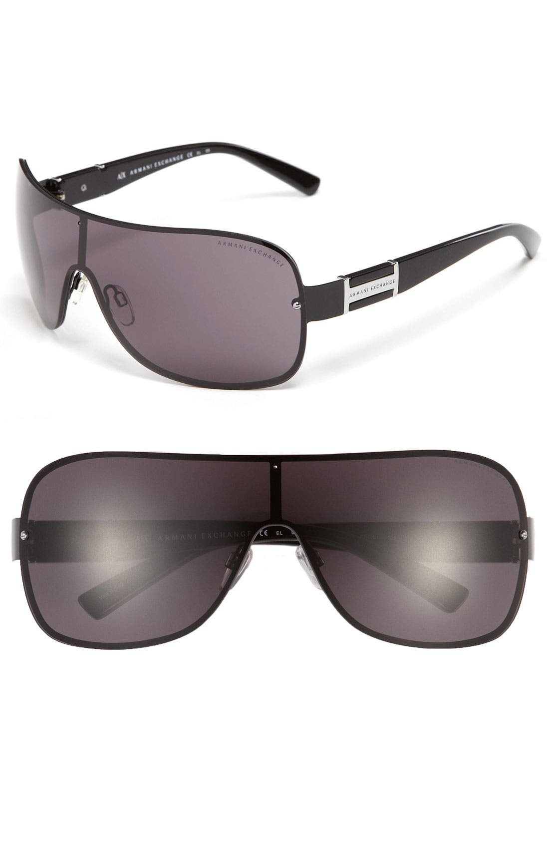 armani exchange shield sunglasses