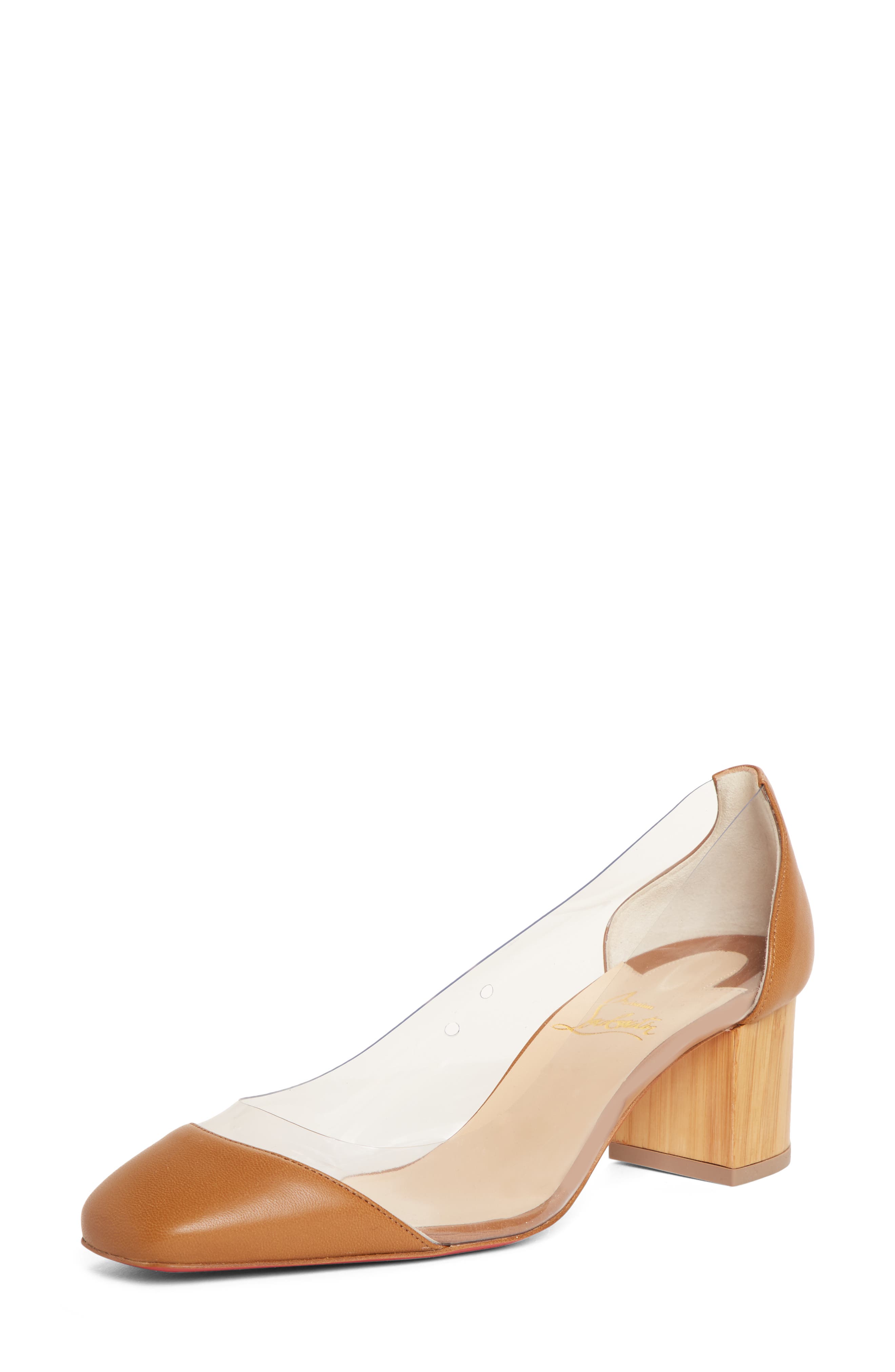 Christian Louboutin Grandola Clear Pump, Brown