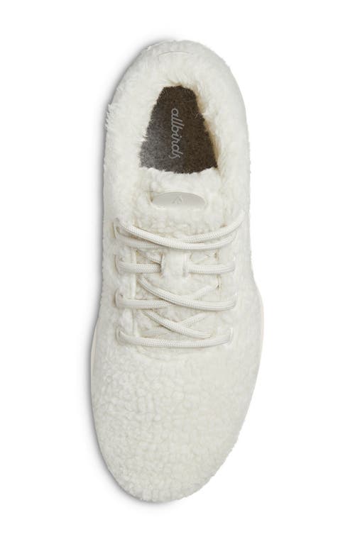 Shop Allbirds Wool Runner Up Double Fluff Sneaker In Natural White/natural White
