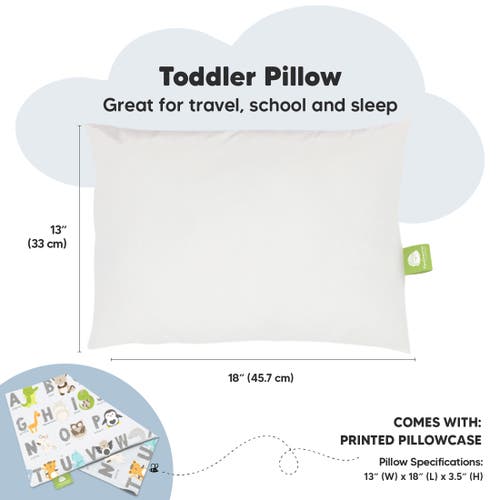 Shop Keababies Toddler Pillow With Pillowcase In Keaabc