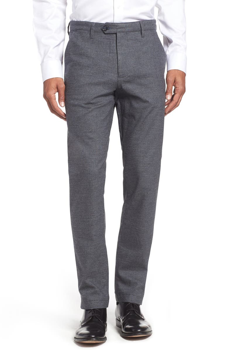 Ted Baker London Classic Fit Brushed Cotton Trousers | Nordstrom