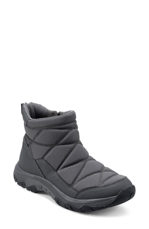 Easy Spirit Tru Water Repellent Quilted High Top Sneaker in Medium Gray
