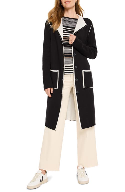 Nic + Zoe Nic+zoe Petite Evening Chill Reversible Jacket In Black Onyx