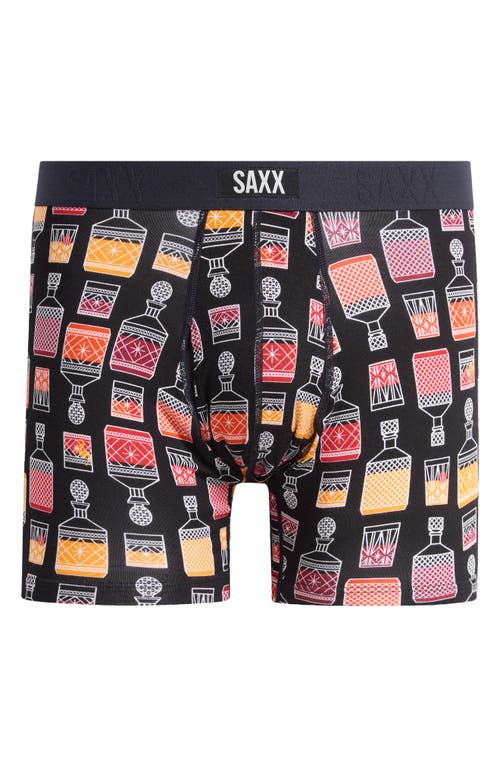 Shop Saxx Vibe Xtra Super Soft Boxer Briefs In Top Shelf-black