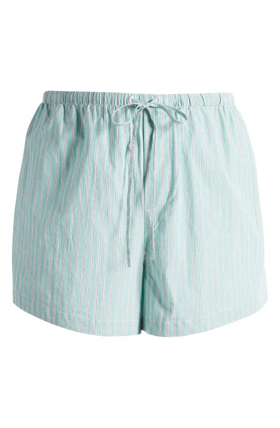 Madewell Drawstring High Waist Crinkle Poplin Shorts In Green