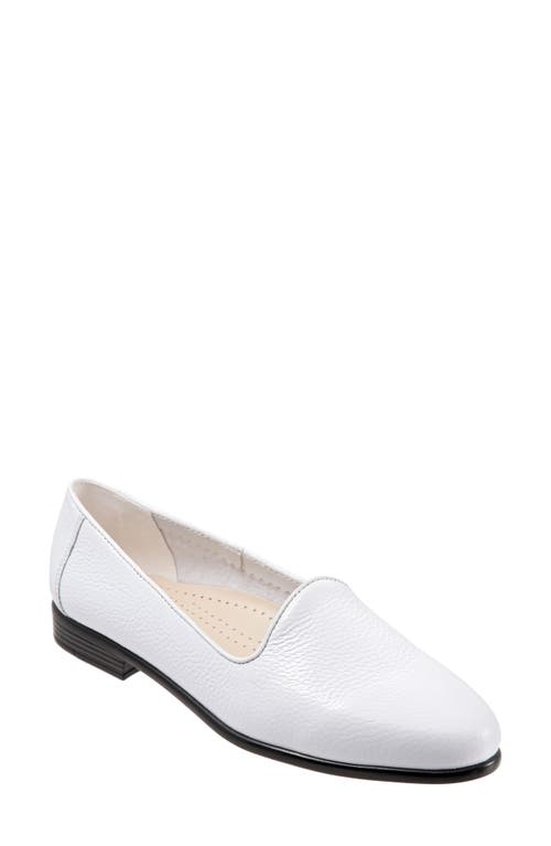 Trotters Liz Flat White/White Leather at Nordstrom,