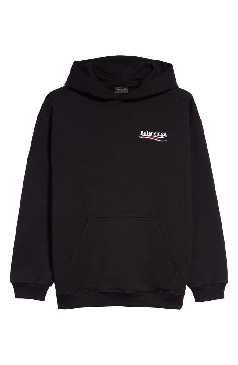 Campaign Embroidered Logo Medium Fit Cotton Hoodie