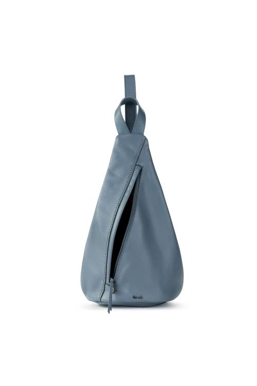 The Sak Geo Sling Leather Backpack In Maritime
