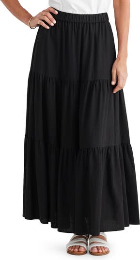 Brave+True Elsie Linen Blend Maxi Skirt | Nordstrom