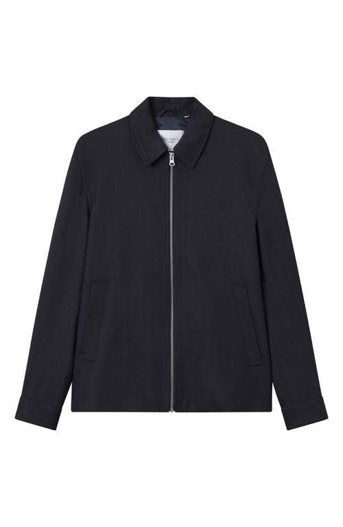 Les Deux Zip-fastening Shirt Jacket In Navy