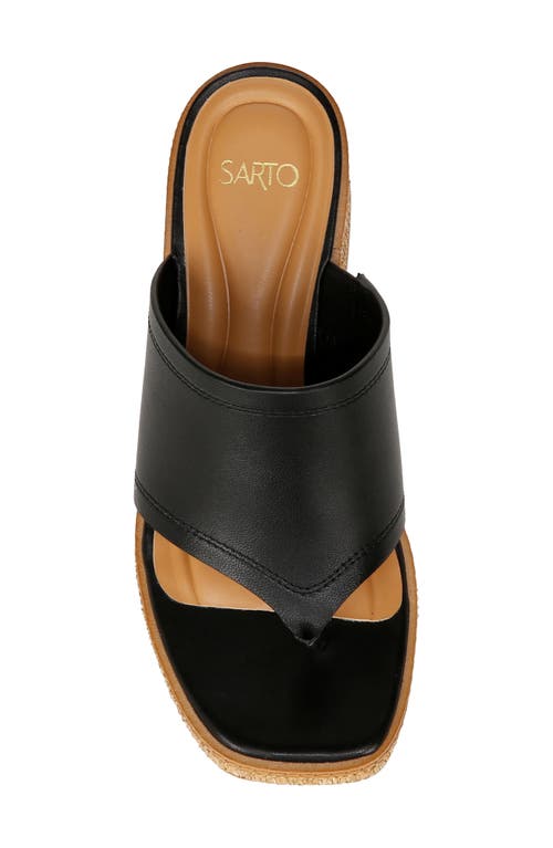 Sarto By Franco Sarto Ferrara Espadrille Platform Sandal In Black