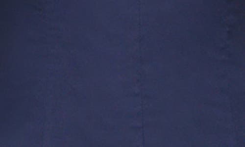 Staud Dena Cotton Midi Dress In Navy