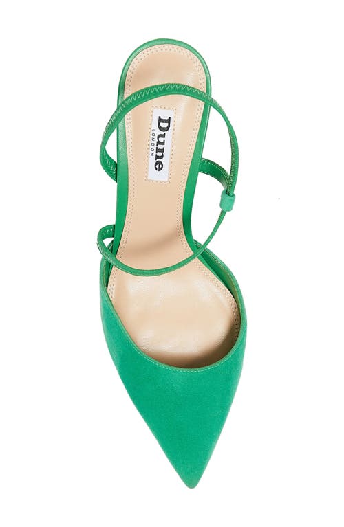 Shop Dune London Citrus Pointed Toe Ankle Strap Pump In Green