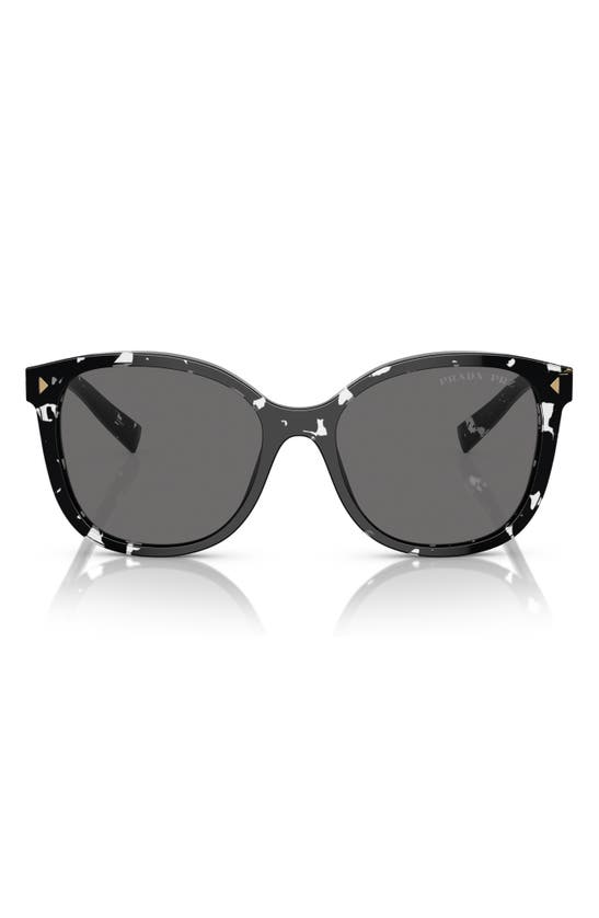Prada 53mm Cat Eye Sunglasses In Black