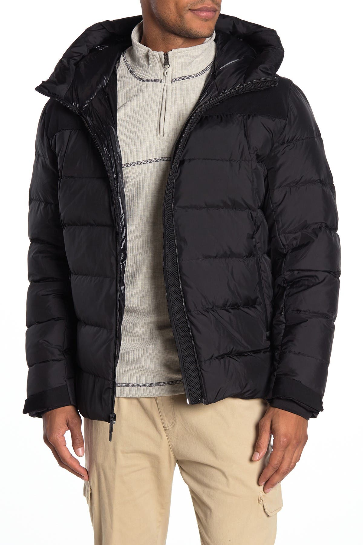 cole haan oversized hood down jacket