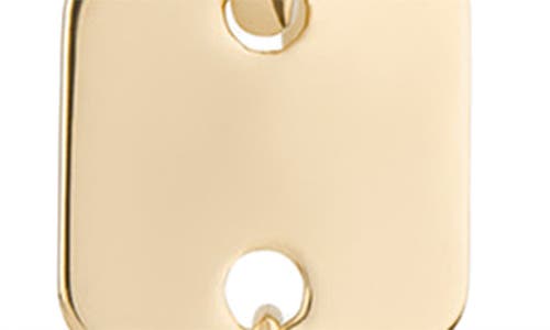 Shop Lana Laser Square Chain Drop Earrings In Yellow Gold