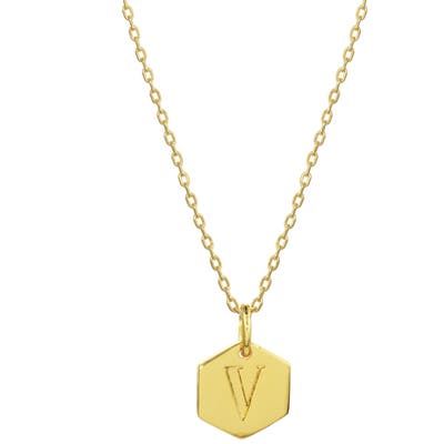 Stella + Ruby Monogram Initial Pendant Necklace