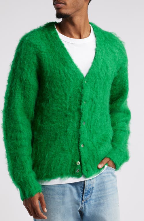 Shop Obey Patron Cardigan In Bright Green