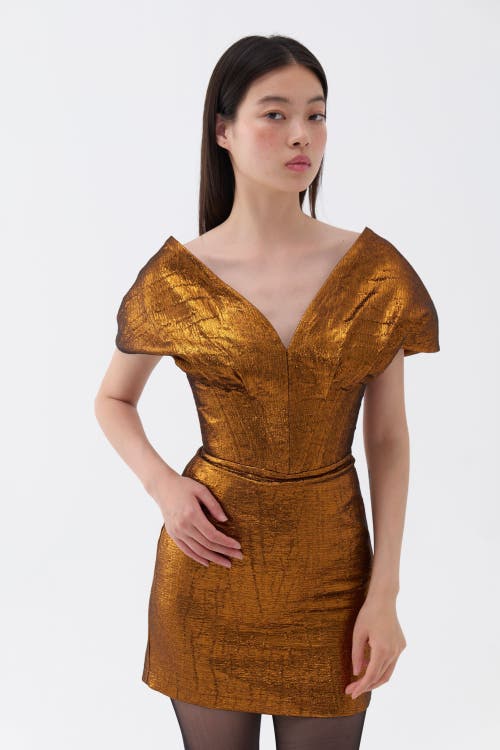NOCTURNE NOCTURNE CORSET DESIGN MINI DRESS 
