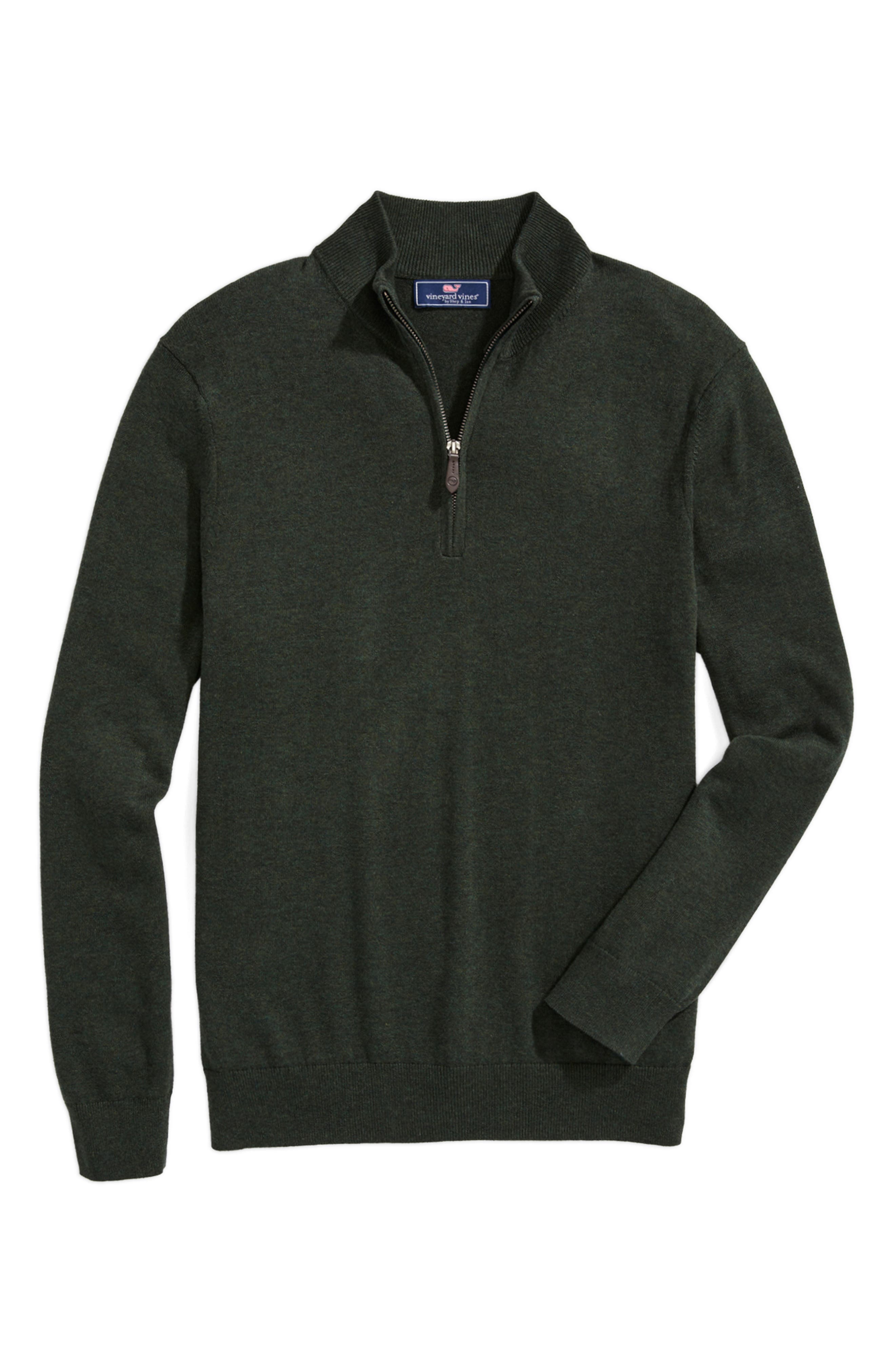 mens half zip cashmere sweater
