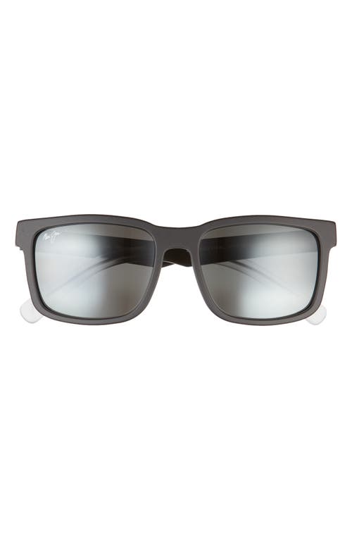 UPC 603429070526 product image for Maui Jim Stone Shack 55mm Polarized Plus® Square Sunglasses in Matte Black at No | upcitemdb.com