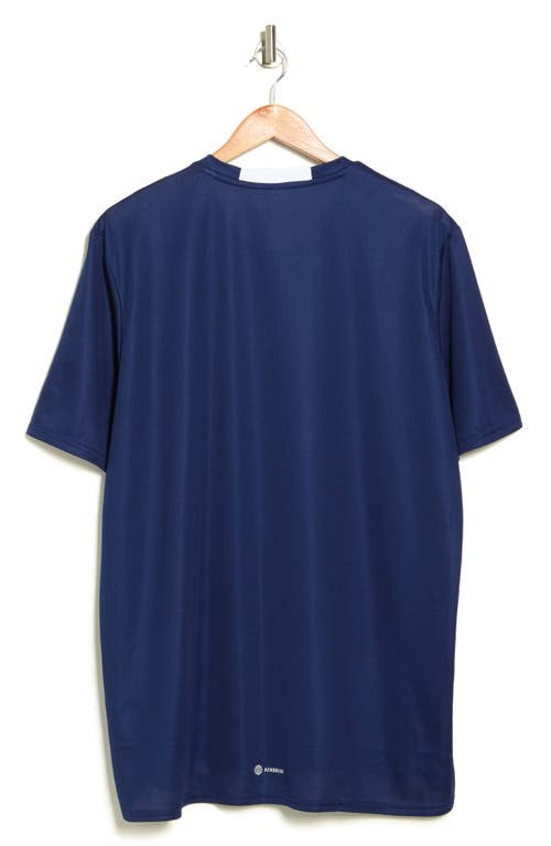 Shop Adidas Originals Adidas Designed4movement T-shirt In Dark Blue/white