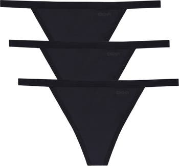 DKNY Assorted 3-Pack Active Comfort Microfiber G-Strings
