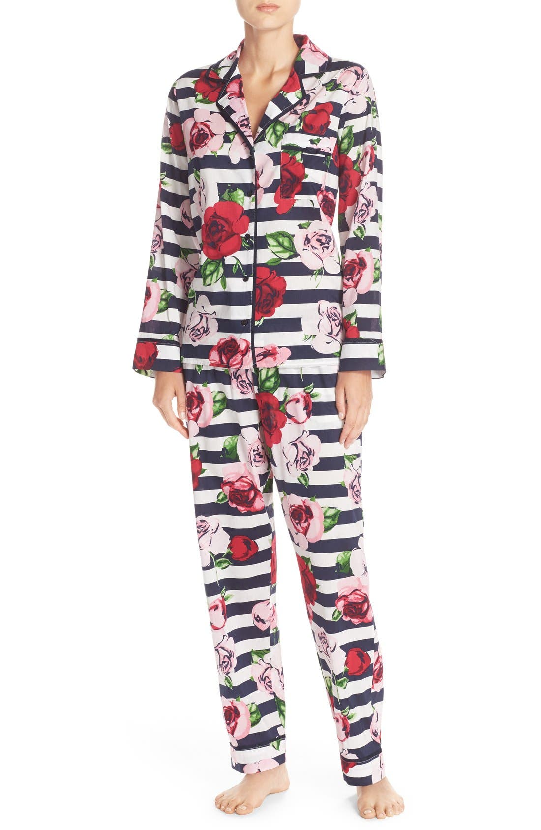 kate spade new york print cotton blend pajamas Nordstrom