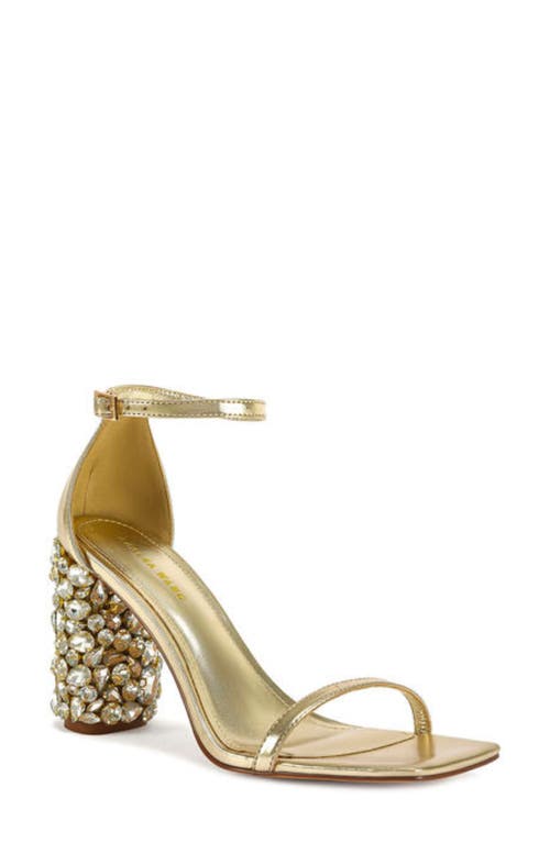 Bernelle Ankle Strap Sandal in Gold