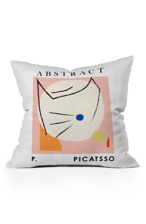 Deny Designs Picatsso Accent Pillow in Pink at Nordstrom