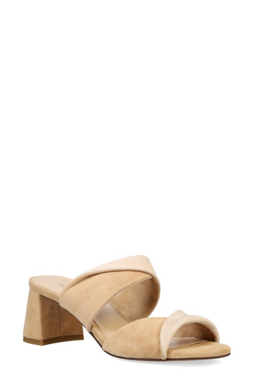 Tabia Slide Sandal in Latte/Beige