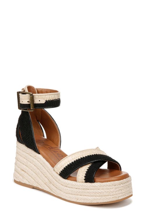 Shop Zodiac Naomi Wedge Espadrille Sandal In Natural/black