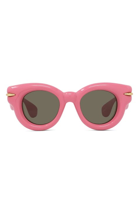 Inflated Pantos 46mm Small Round Sunglasses