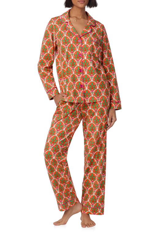 Bedhead Pajamas Print Stretch Organic Cotton Jersey Pajamas In Green